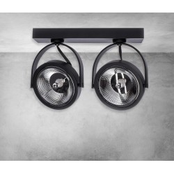 Surface-mounted fixture Lugar Black 2xAR111 GU10 Surface-mounted fixture Lugar Black 2xAR111 GU10