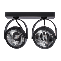 Surface-mounted fixture Lugar Black 2xAR111 GU10 Surface-mounted fixture Lugar Black 2xAR111 GU10