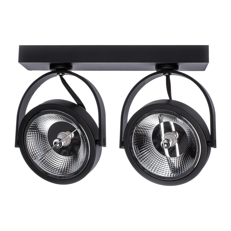 Surface-mounted fixture Lugar Black 2xAR111 GU10 Surface-mounted fixture Lugar Black 2xAR111 GU10