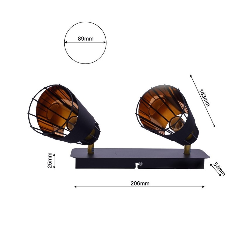 Ceiling lamp RICK 2xE14 Ceiling lamp RICK 2xE14