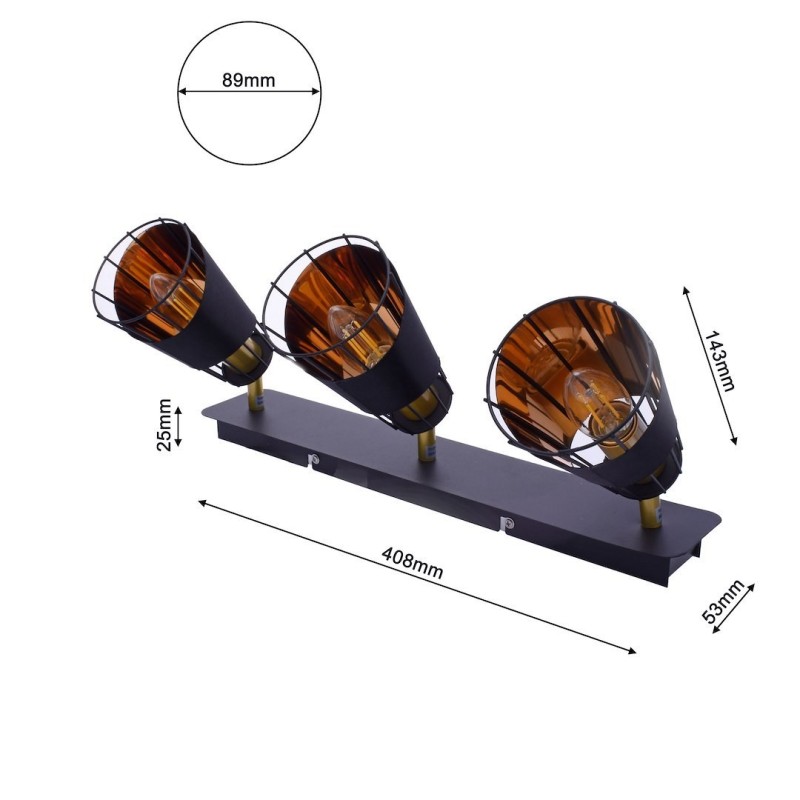 Ceiling lamp RICK 3xE14 Ceiling lamp RICK 3xE14