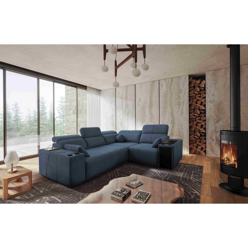 Milano II Corner Sofa with Sleeping Function – Woven Fabric, Verita 76 Verita 09 Milano II Corner Sofa with Sleeping Function – Woven Fabric, Verita 76 Verita 09