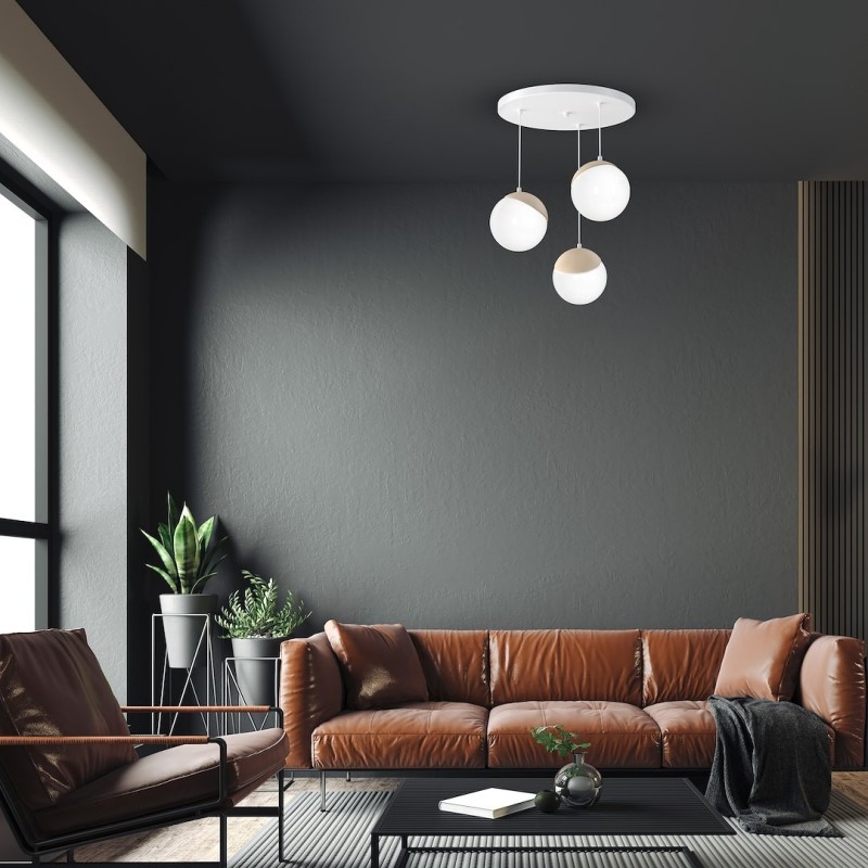Lampa wisząca SFERA WOOD 3xE14 Lampa wisząca SFERA WOOD 3xE14