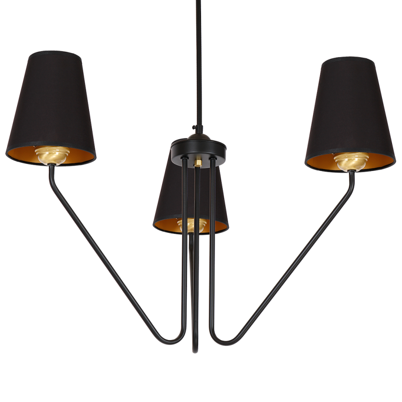 Żyrandol VICTORIA BLACK 3xE27 Żyrandol VICTORIA BLACK 3xE27