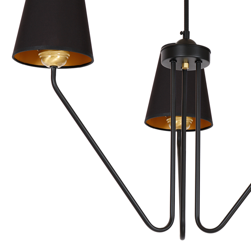 Żyrandol VICTORIA BLACK 3xE27 Żyrandol VICTORIA BLACK 3xE27