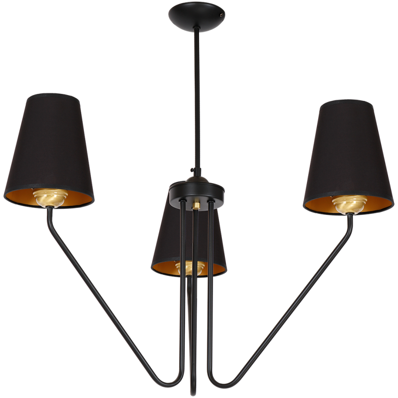 Żyrandol VICTORIA BLACK 3xE27 Żyrandol VICTORIA BLACK 3xE27