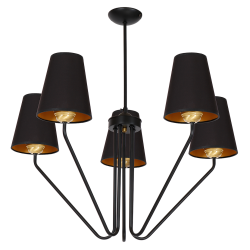 Żyrandol VICTORIA BLACK 5xE27 Żyrandol VICTORIA BLACK 5xE27