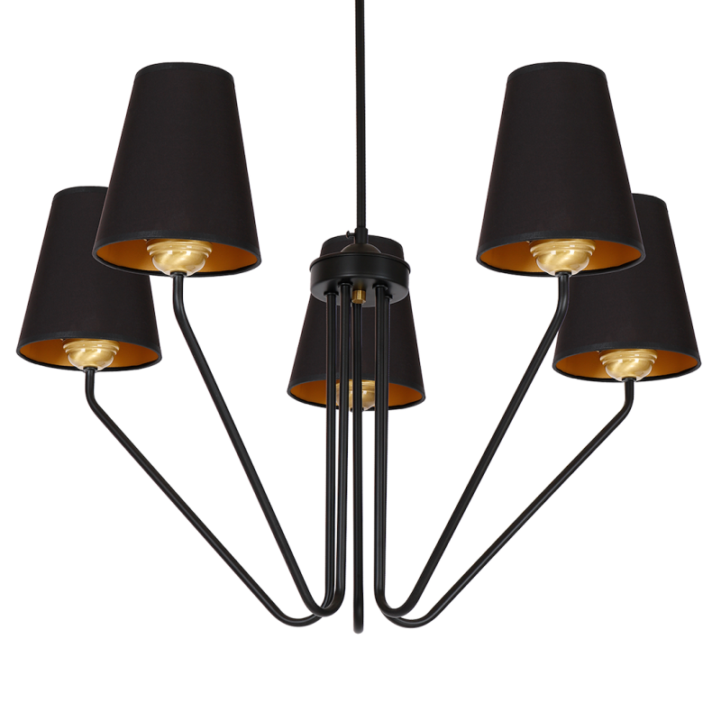 Żyrandol VICTORIA BLACK 5xE27 Żyrandol VICTORIA BLACK 5xE27