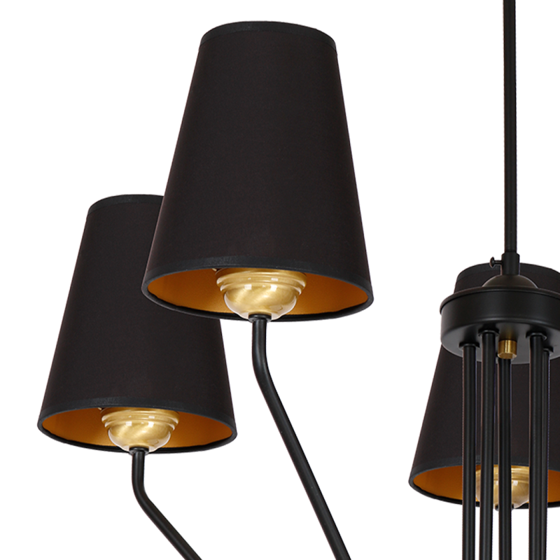 Żyrandol VICTORIA BLACK 5xE27 Żyrandol VICTORIA BLACK 5xE27