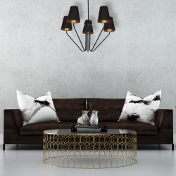 Żyrandol VICTORIA BLACK 5xE27 Żyrandol VICTORIA BLACK 5xE27