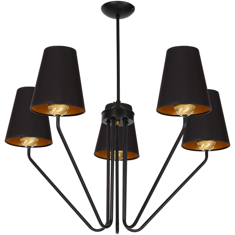 Żyrandol VICTORIA BLACK 5xE27 Żyrandol VICTORIA BLACK 5xE27