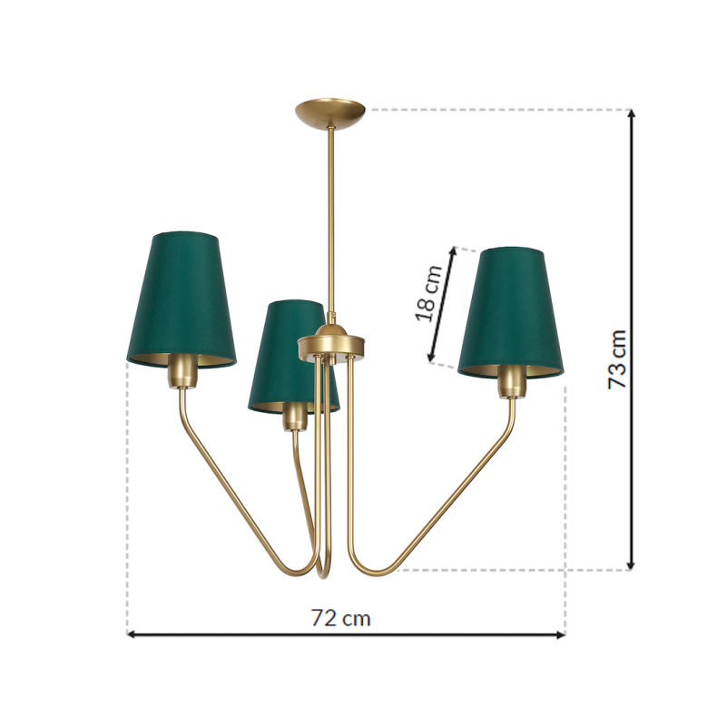 VICTORIA Chandelier 3xE27 VICTORIA Chandelier 3xE27