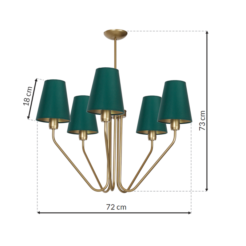 VICTORIA Chandelier 5xE27 VICTORIA Chandelier 5xE27