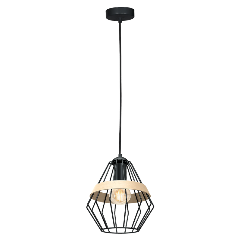 Lampa wisząca CLIFF BLACK 1xE27 Lampa wisząca CLIFF BLACK 1xE27