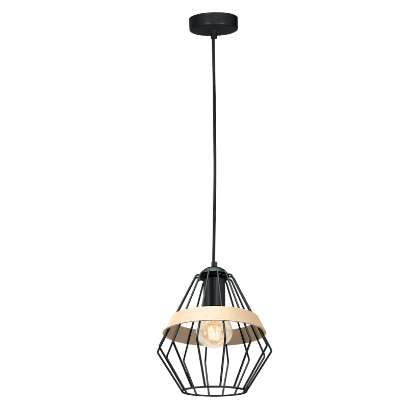 Lampa wisząca CLIFF BLACK 1xE27 Lampa wisząca CLIFF BLACK 1xE27