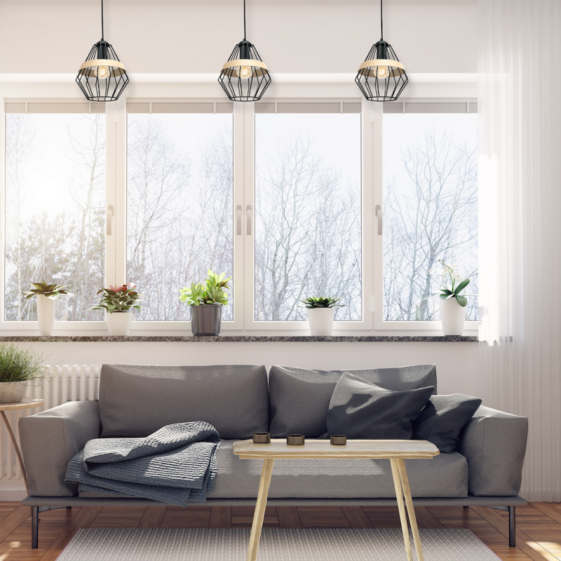 Lampa wisząca CLIFF BLACK 1xE27 Lampa wisząca CLIFF BLACK 1xE27