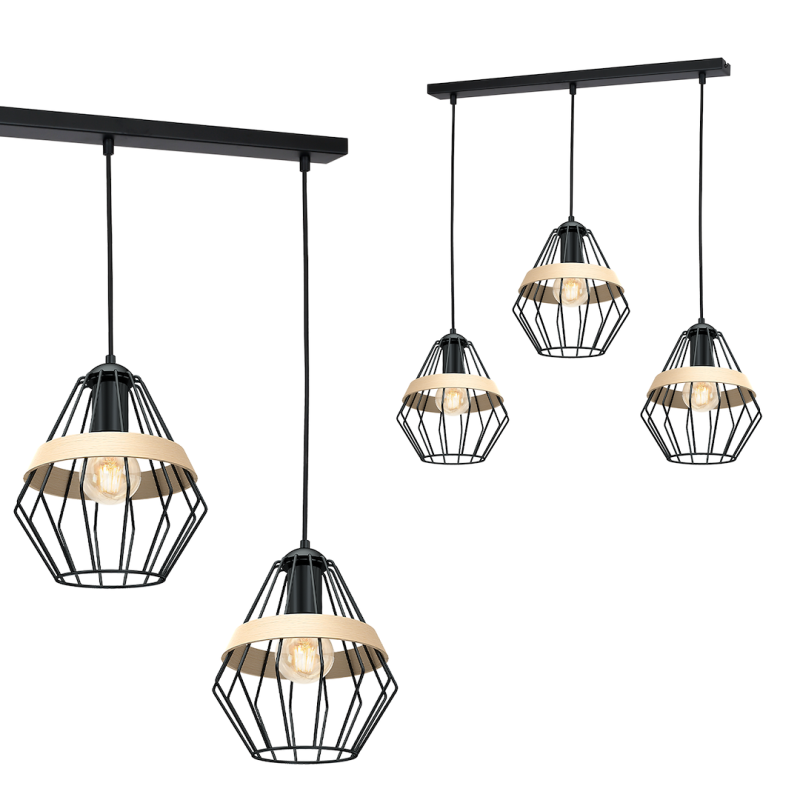 Lampa wisząca CLIFF BLACK 3xE27 Lampa wisząca CLIFF BLACK 3xE27