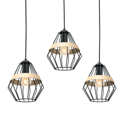 Lampa wisząca CLIFF BLACK 3xE27 Lampa wisząca CLIFF BLACK 3xE27