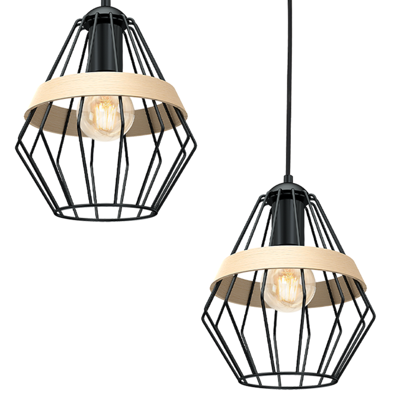 Lampa wisząca CLIFF BLACK 3xE27 Lampa wisząca CLIFF BLACK 3xE27