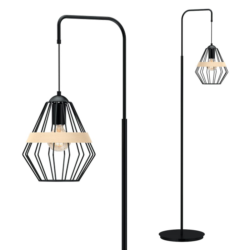 Lampa stojąca CLIFF BLACK 1xE27 Lampa stojąca CLIFF BLACK 1xE27