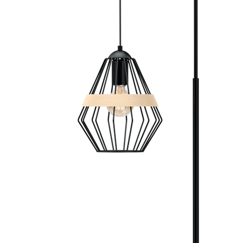 Lampa stojąca CLIFF BLACK 1xE27 Lampa stojąca CLIFF BLACK 1xE27