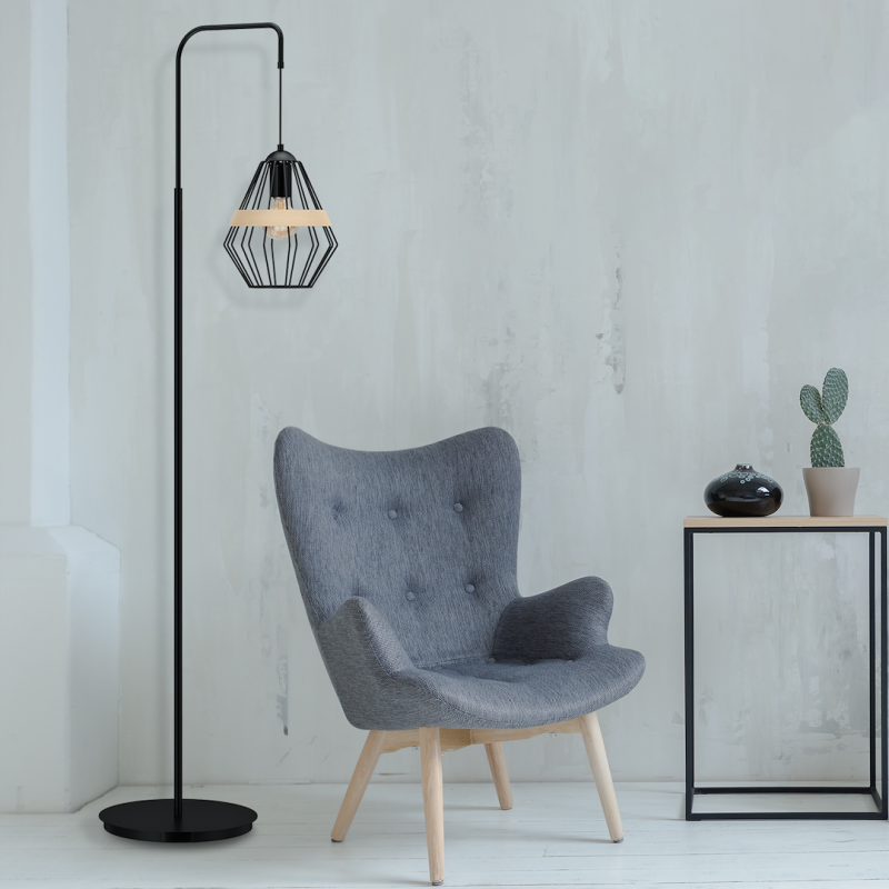 Lampa stojąca CLIFF BLACK 1xE27 Lampa stojąca CLIFF BLACK 1xE27