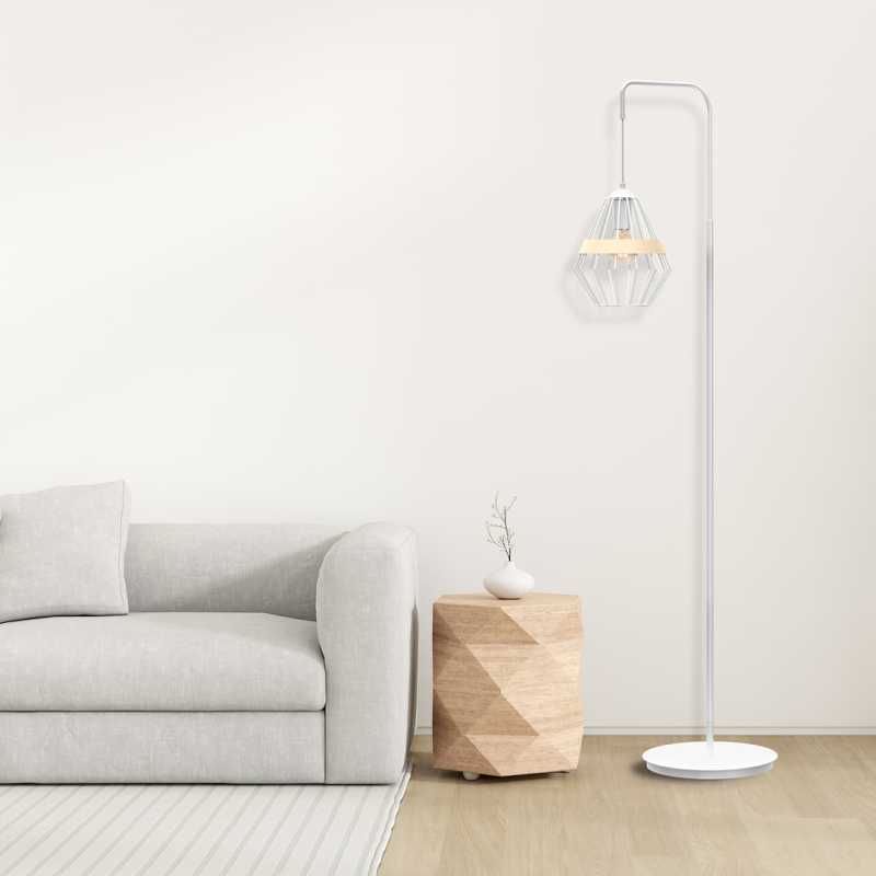 Lampa stojąca Cliff 1xE27 Biały Lampa stojąca Cliff 1xE27 Biały