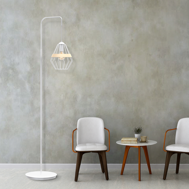 Lampa stojąca Cliff 1xE27 Biały Lampa stojąca Cliff 1xE27 Biały