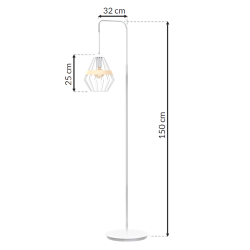 Lampa stojąca Cliff 1xE27 Biały Lampa stojąca Cliff 1xE27 Biały