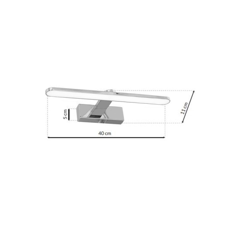 Kinkiet SPLASH CHROME 40cm 8W LED Kinkiet SPLASH CHROME 40cm 8W LED