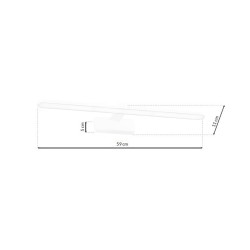 Kinkiet Splash 60cm 12W LED Biały Kinkiet Splash 60cm 12W LED Biały
