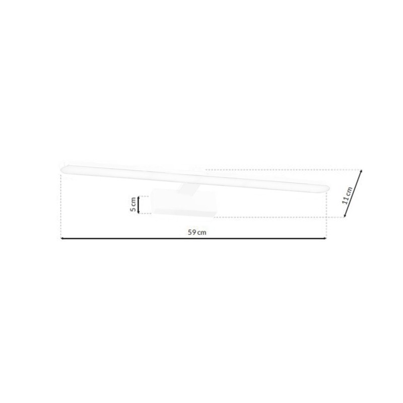 Kinkiet Splash 60cm 12W LED Biały Kinkiet Splash 60cm 12W LED Biały