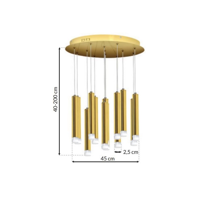 Lampa wisząca GOLDIE 12W LED Lampa wisząca GOLDIE 12W LED