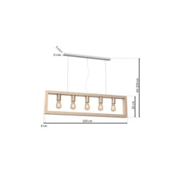 MACK 5xE27 pendant lamp MACK 5xE27 pendant lamp