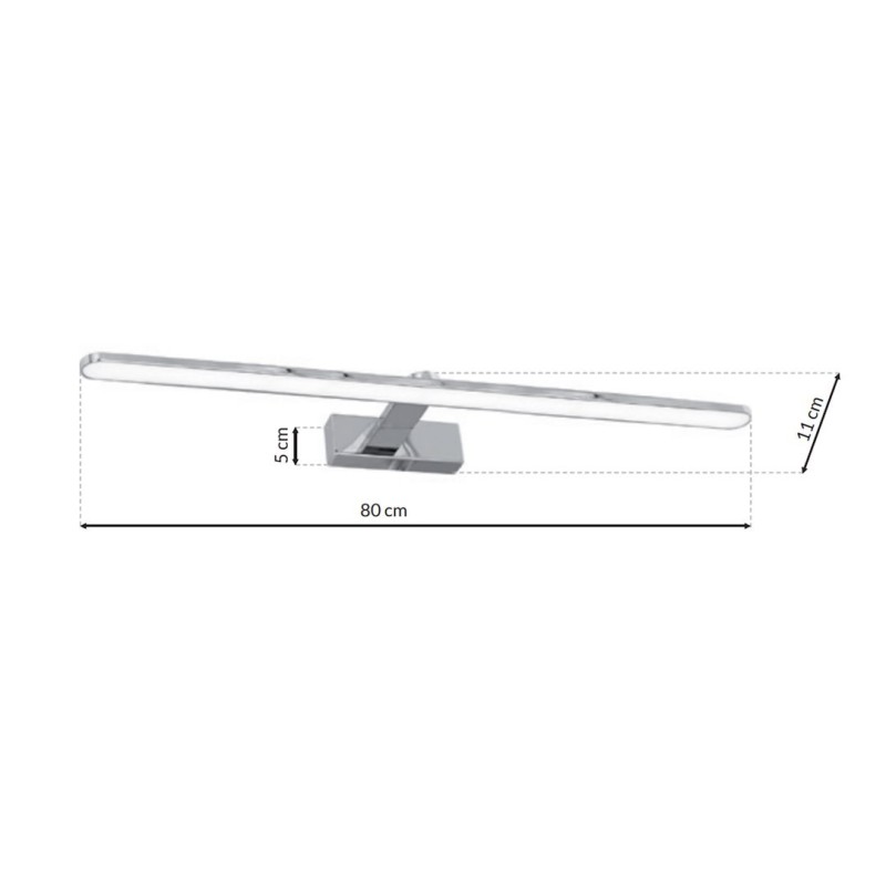 Kinkiet SPLASH CHROME 80cm 16W LED Kinkiet SPLASH CHROME 80cm 16W LED