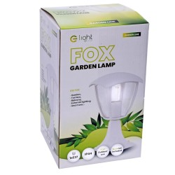 Lampa ogrodowa stojąca Fox 1xE27 Mała Biały Lampa ogrodowa stojąca Fox 1xE27 Mała Biały
