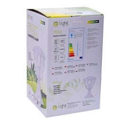 Fox 1xE27 Small White Standing Garden Lamp Fox 1xE27 Small White Standing Garden Lamp