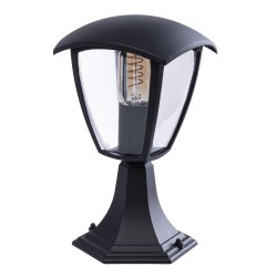 Lampa ogrodowa stojąca FOX BLACK 1xE27 Mała Lampa ogrodowa stojąca FOX BLACK 1xE27 Mała