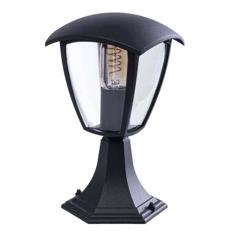Lampa ogrodowa stojąca FOX BLACK 1xE27 Mała Lampa ogrodowa stojąca FOX BLACK 1xE27 Mała