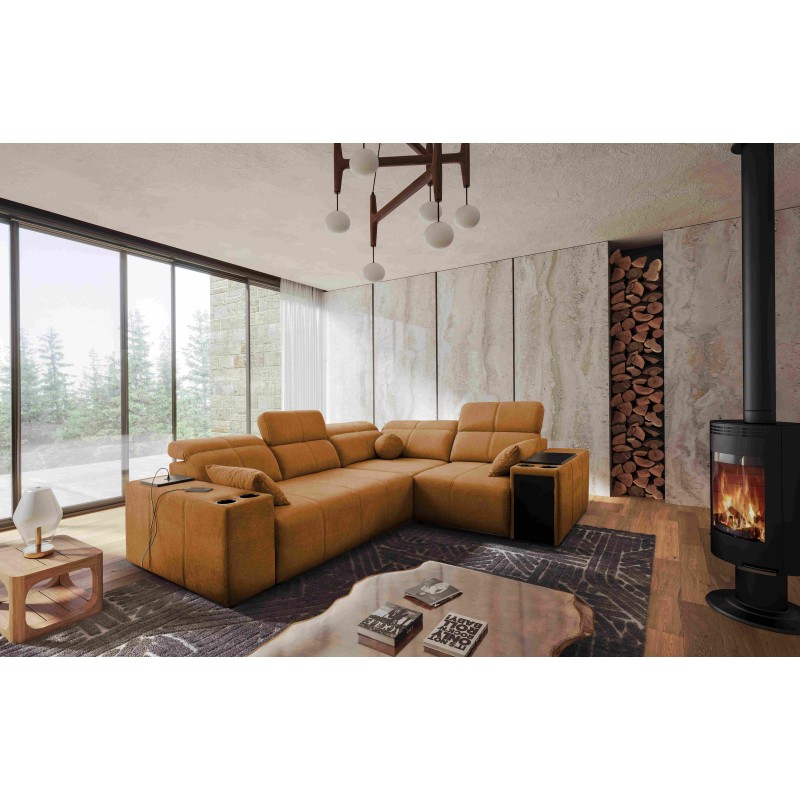 Milano II Corner Sofa with Sleeping Function – Woven Fabric, Verita 54 Verita 09 Milano II Corner Sofa with Sleeping Function – Woven Fabric, Verita 54 Verita 09