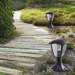FOX BLACK Standing Garden Lamp Small 1xE27 FOX BLACK Standing Garden Lamp Small 1xE27