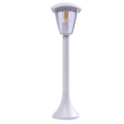 Lampa ogrodowa stojąca Fox 1xE27 Duża Biały