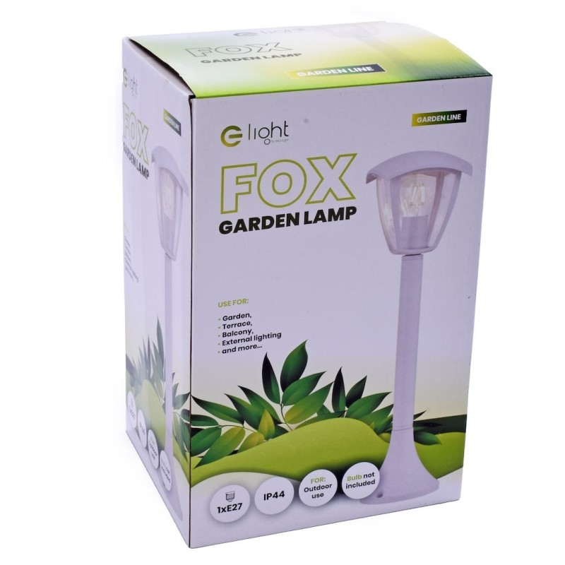 Standing garden lamp Fox 1xE27 Large White Standing garden lamp Fox 1xE27 Large White