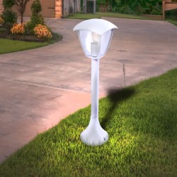 Lampa ogrodowa stojąca Fox 1xE27 Duża Biały Lampa ogrodowa stojąca Fox 1xE27 Duża Biały