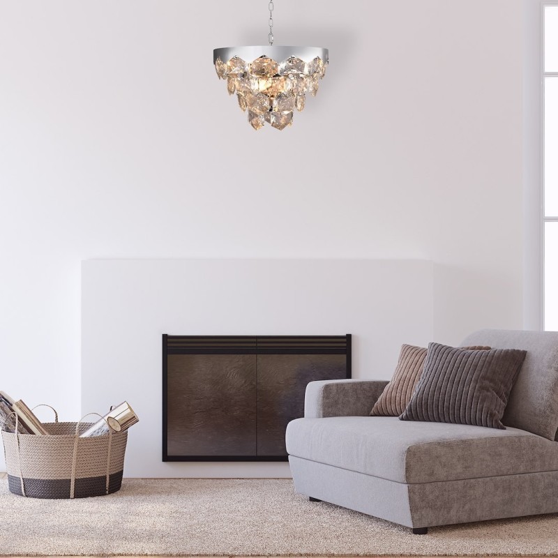 Żyrandol GRACE CHROME 6xE14 Żyrandol GRACE CHROME 6xE14