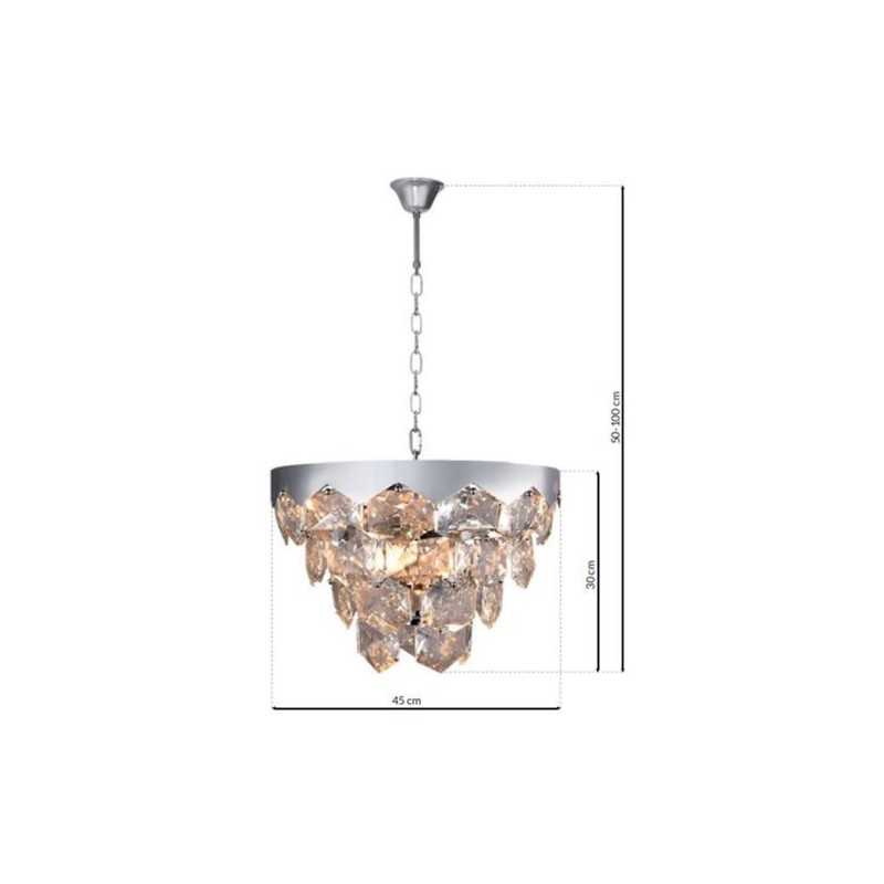 Żyrandol GRACE CHROME 6xE14 Żyrandol GRACE CHROME 6xE14