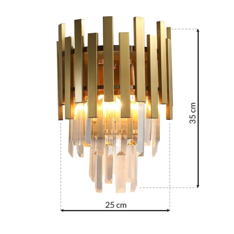 Kinkiet ASPEN GOLD 2xE14 Kinkiet ASPEN GOLD 2xE14