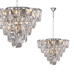 Chelsea Chrome Chandelier 6xE14