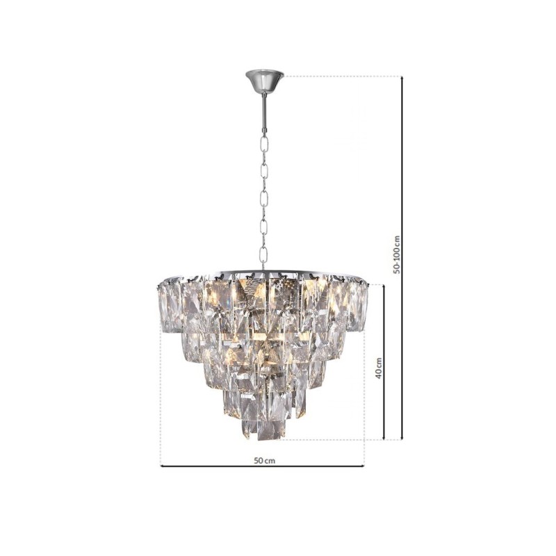 Żyrandol CHELSEA CHROME 6xE14 Żyrandol CHELSEA CHROME 6xE14