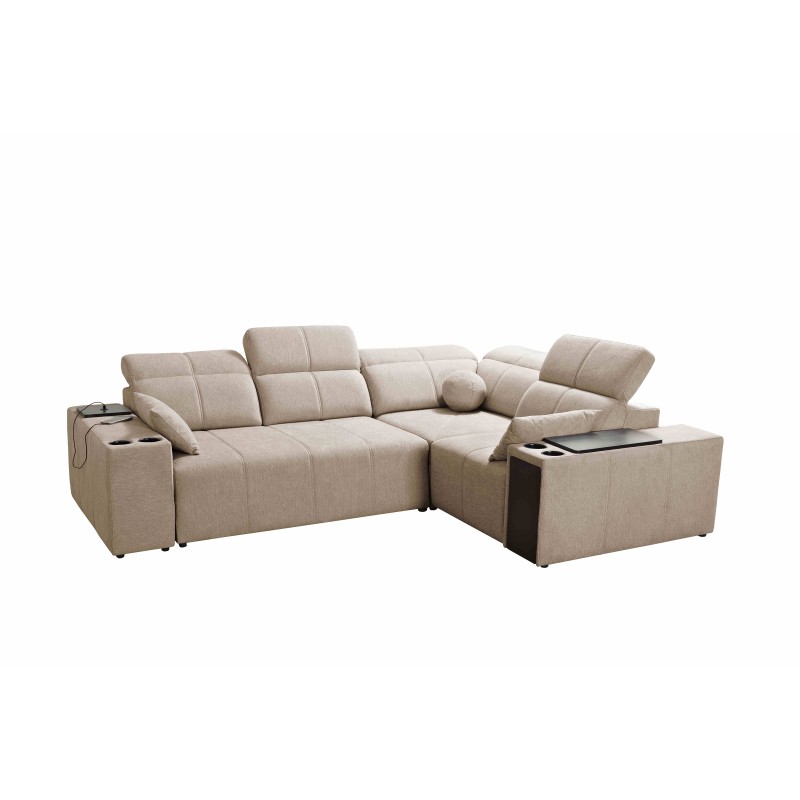 Milano II Corner Sofa with Sleeping Function – Woven Fabric, Verita 54 Verita 09 Milano II Corner Sofa with Sleeping Function – Woven Fabric, Verita 54 Verita 09